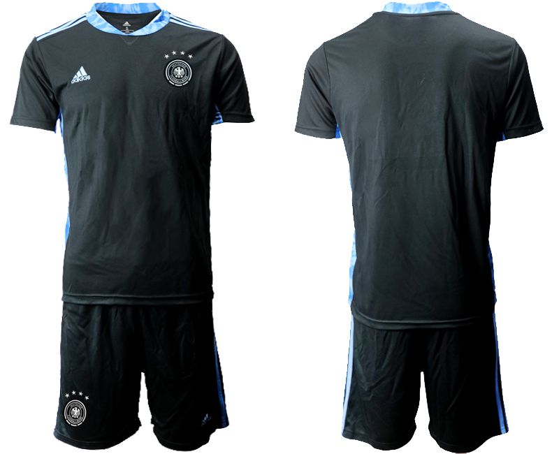 Men 2021 World Cup National Germany black goalkeeper Soccer Jerseys->germany jersey->Soccer Country Jersey